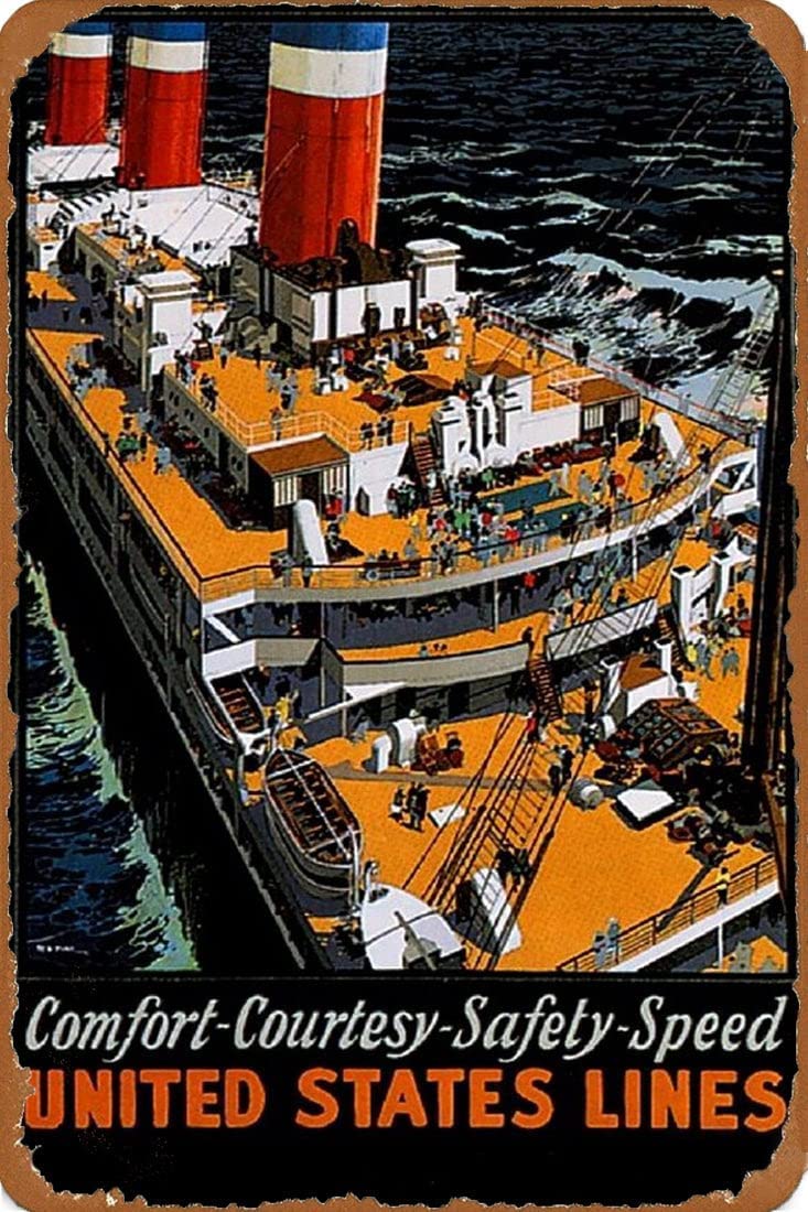1929年の地中海クルーズのヴィンテージ広告ポスター ヴィンテージ キュナード ライン クルーズ船 ポスター プリント